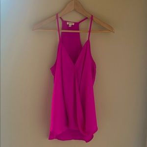 Lily White, polyester fuschia camisole top